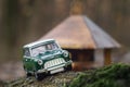 Mini Morris vintage car toy Royalty Free Stock Photo