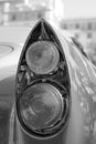 Retro car tail lamps Royalty Free Stock Photo