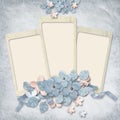 Retro card with flowers Royalty Free Stock Photo