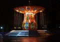 Retro carousel in the park