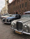 Retro cars at classic cars show in Torun