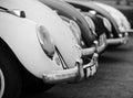 Retro car VW Beetle black and white shot Royalty Free Stock Photo