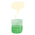 retro cartoon bubbling chemicals Royalty Free Stock Photo