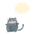 retro cartoon fat cat Royalty Free Stock Photo