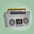 Retro cartoon radio