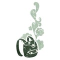 retro cartoon smelly old school bag Royalty Free Stock Photo