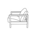 retro chair furniture, Design chair vector logo template. logo for your company