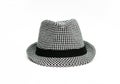 Retro Checkered Fedora Hat Royalty Free Stock Photo