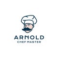 Retro Chef / Restaurant logo design inspiration vector icon illustration