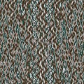 Retro chevron pattern in teal, brown and green spruce. repeating zigzag pattern texture