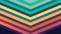 Retro chevron pattern with teal, orange, and purple hues Royalty Free Stock Photo