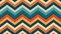 Retro Chevron Pattern with Warm and Cool Colors Royalty Free Stock Photo