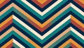 Retro Chevron Pattern with Warm and Cool Tones Royalty Free Stock Photo
