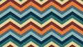 Retro chevron pattern with warm earthy and cool tones Royalty Free Stock Photo
