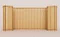 Retro Chinese acient bamboo slip, 3d rendering