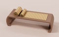 Retro Chinese acient bamboo slip, 3d rendering