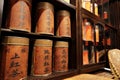 Retro chinese tea shop Royalty Free Stock Photo