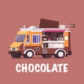 Retro Chocolate Food Truck