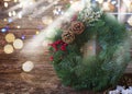 Retro christmas decorations Royalty Free Stock Photo