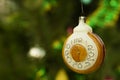 Retro Christmas ornament - a clock