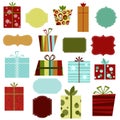 Retro Christmas Presents Royalty Free Stock Photo