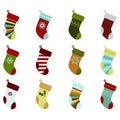 Retro Christmas Stockings Royalty Free Stock Photo