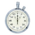 A retro chrome stopwatch for time measuring