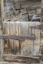 Retro chuckwagon wooden doorway Royalty Free Stock Photo