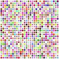 Retro circle multicolored abstract pattern