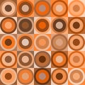 Retro circles and cubes Royalty Free Stock Photo