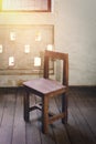 Retro classroom vintage wooden student chair