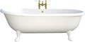 Retro Claw Foot Bathtub Isolated