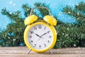 Timeless Winter Magic: Nostalgic Clock and Christmas Bliss