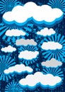 Retro Clouds Background_eps