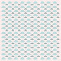 Retro Clouds Pattern Texture Wallart