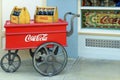 Retro coca cola cart