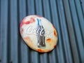 Retro coco cola sign Royalty Free Stock Photo