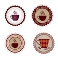 Retro Coffee Label. Vector Illustration Package. Royalty Free Stock Photo