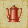 Retro Coffee Pot Royalty Free Stock Photo