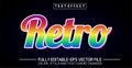 Retro color gradient text style effect Royalty Free Stock Photo