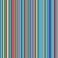 Retro Color Straight Vertical Variable Width Stripes