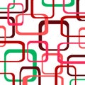 Retro color vector pattern background with squares - rounded Royalty Free Stock Photo