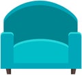 Retro colored armchair. Living room furniture design concept modern home interior element Royalty Free Stock Photo