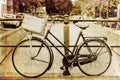 Retro colored picture of a Holland Bicycle Royalty Free Stock Photo