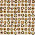 Retro colorful seamless pattern with circles Royalty Free Stock Photo