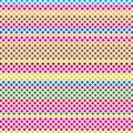 Retro Colorful Plaid Native Square Dots Vector Background Texture Pattern