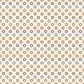 Retro colors seamless pattern with repeated circles. Bubble motif. Geometric abstract background. Modern surface texture Royalty Free Stock Photo