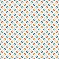 Retro colors seamless pattern with repeated circles. Bubble motif. Geometric abstract background. Modern surface texture Royalty Free Stock Photo