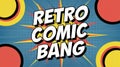 Retro Comic Bang Text Symbol in Vibrant Pop Art Style Royalty Free Stock Photo