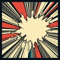 Retro Comic Book Style Pop Art Explosion Poster